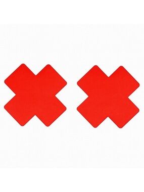 Red X Nipple Covers Pasties Festival Rave Clubwear